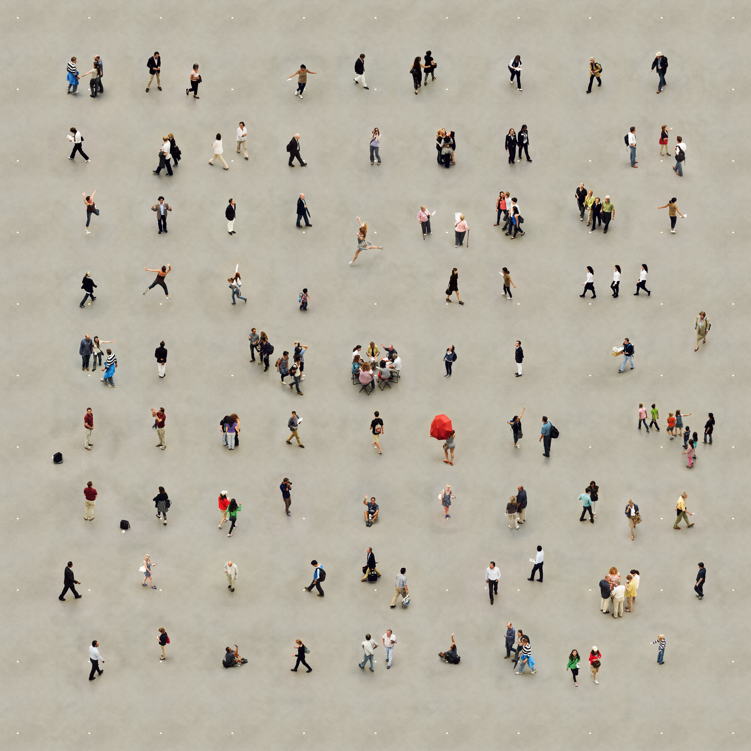 "Pinakothek": Foto-Aktion in der Pinakothek der Modern, München, von J. Scriba aus dem Situ-Art Zyklus